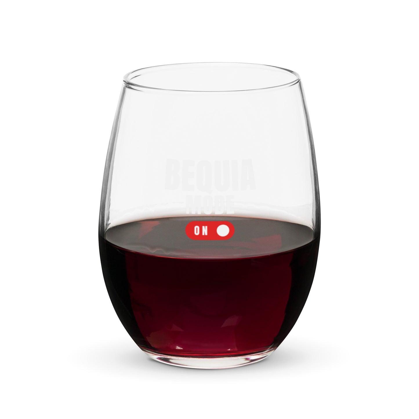 Stemless wine glass