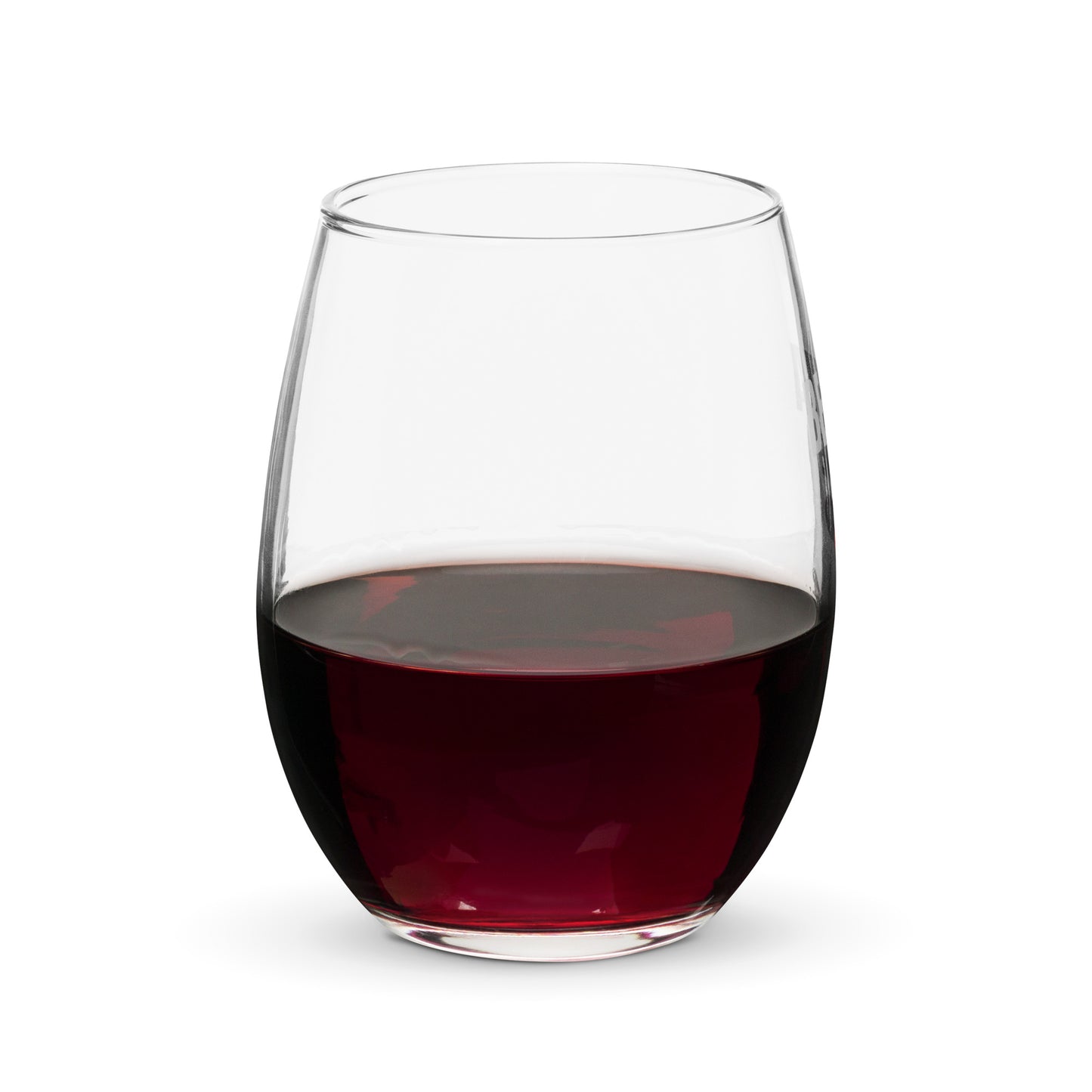 Stemless wine glass